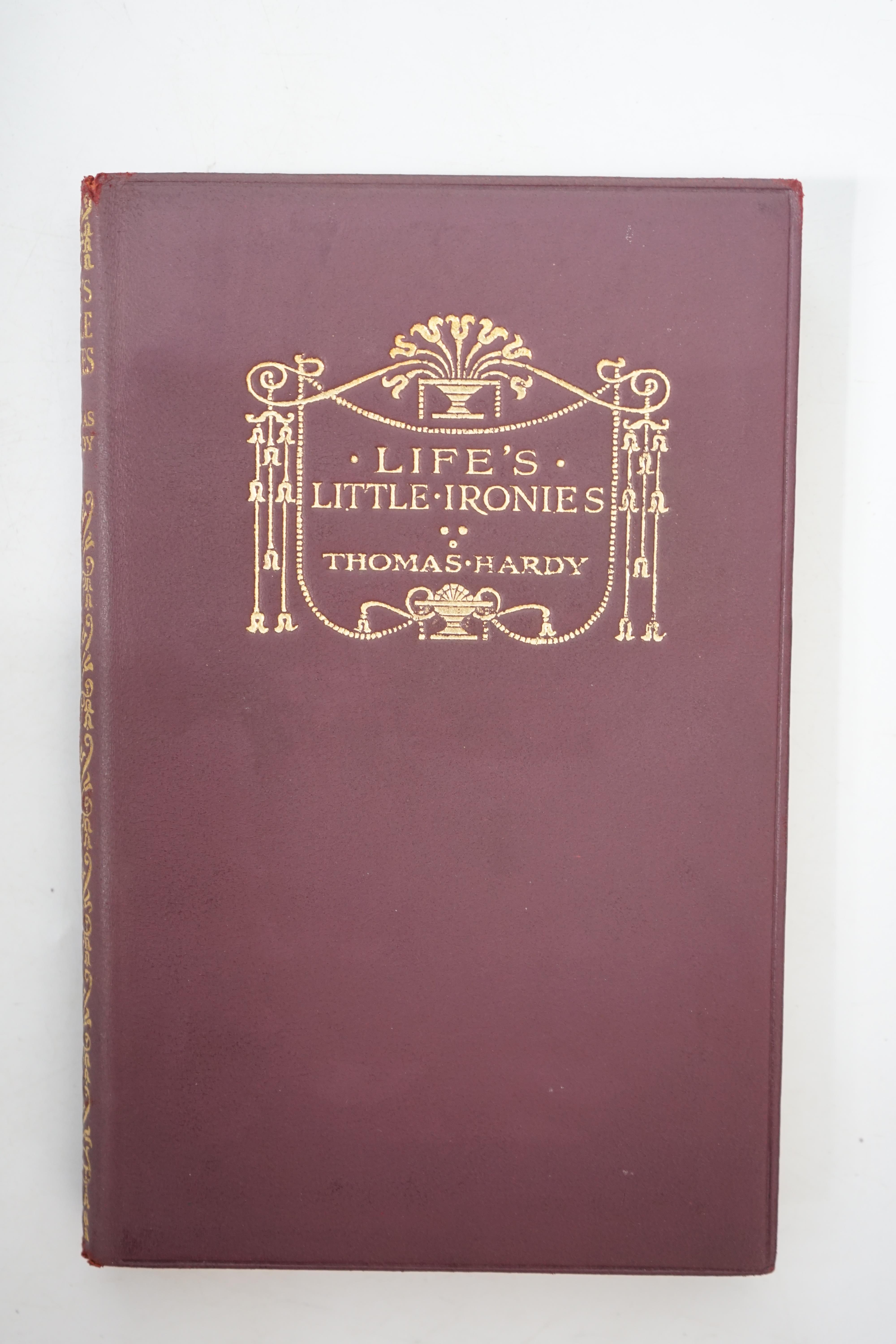 Hardy, Thomas - The Works, a harlequin pocket set edition of 17 vols, 12mo, in red leather gilt bindings, Macmillan and Co., London, 1925- 1941